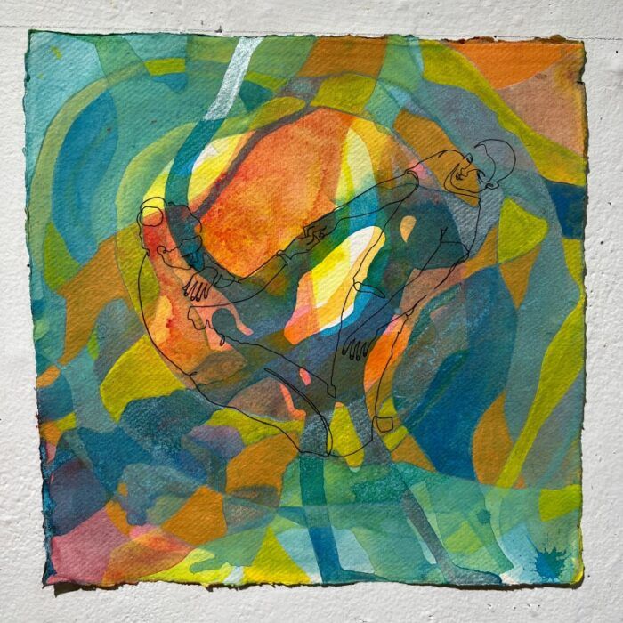 Artwork "In response to gravity, momentum and inertia"