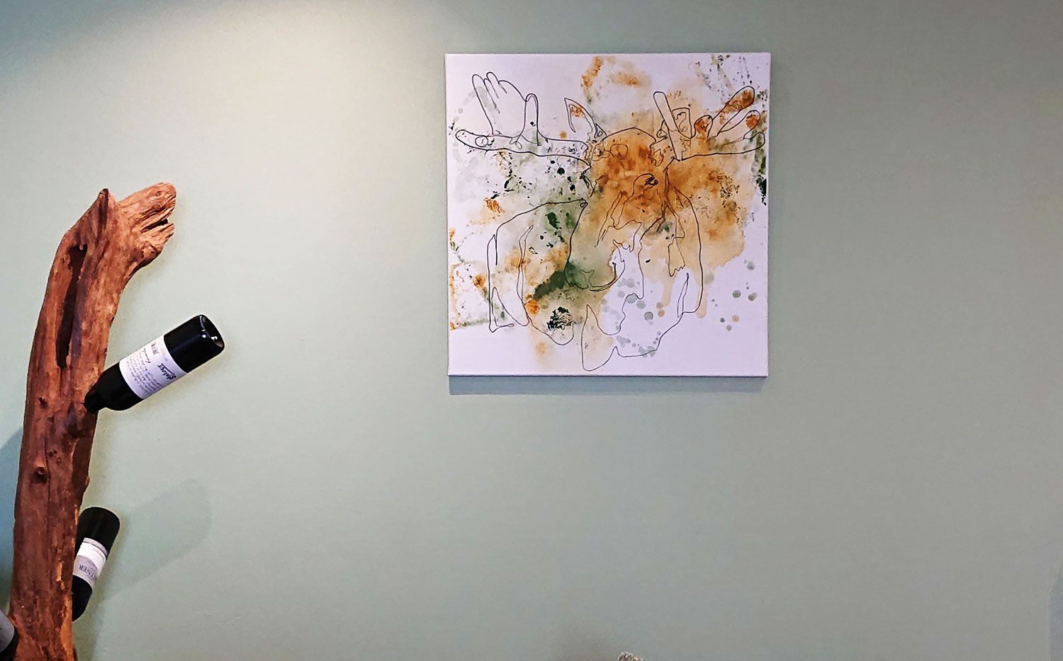 Interior Kunst Krafttier Elch