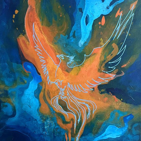 Krafttier Phoenix Kunst Krafttiere Phoenix