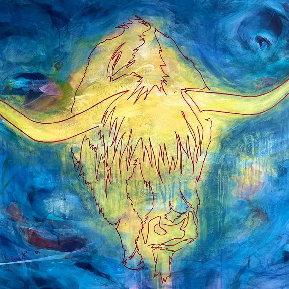 Krafttier Yak Kunst Krafttiere Yak