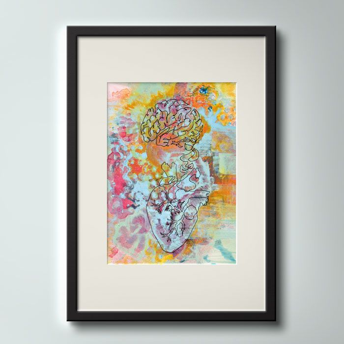 Interior view Kunstdruck "Heart wisdom"