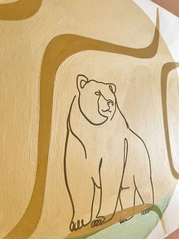 Frequenz Kunst 396 Hz Krafttier Bär von siMONA Ledl