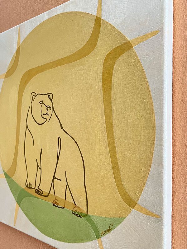 Frequenz Kunst 396 Hz Krafttier Bär von siMONA Ledl