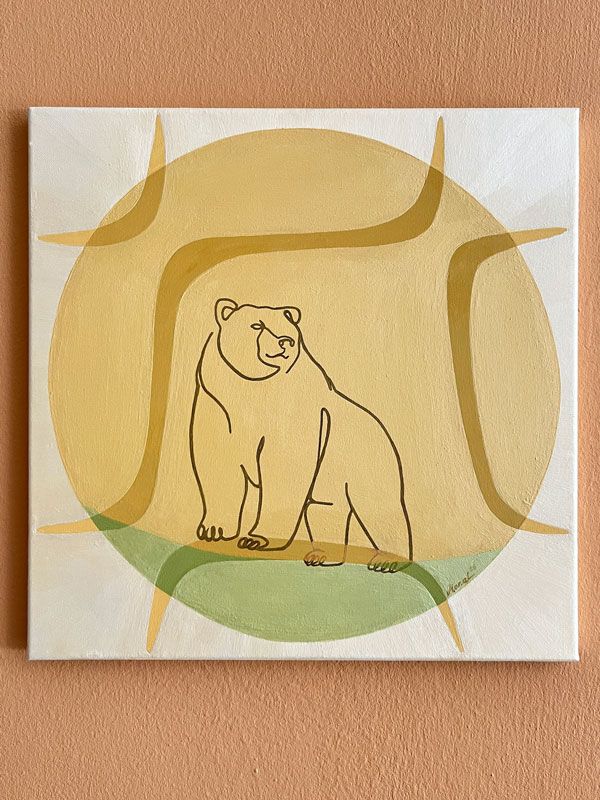 Frequenz Kunst 396 Hz Krafttier Bär von siMONA Ledl