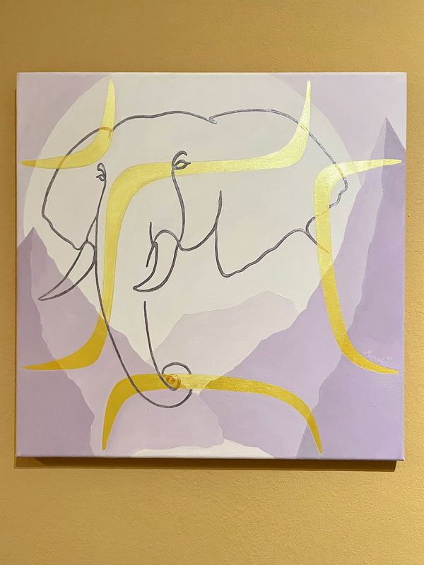 Frequenz Kunst 396 Hz Krafttier Elefant von siMONA Ledl