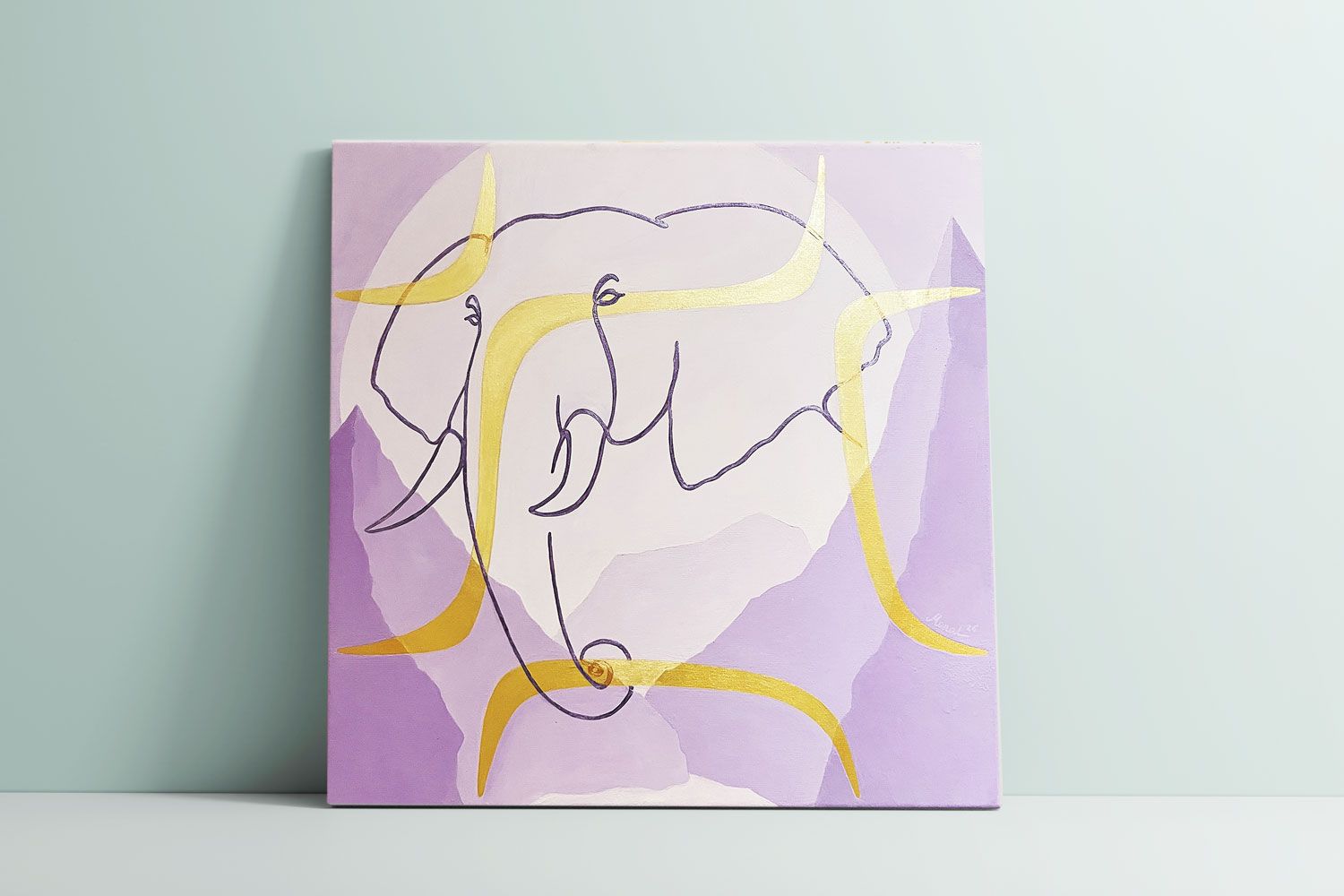 Frequenz Kunst 396 Hz Krafttier Elefant von siMONA Ledl