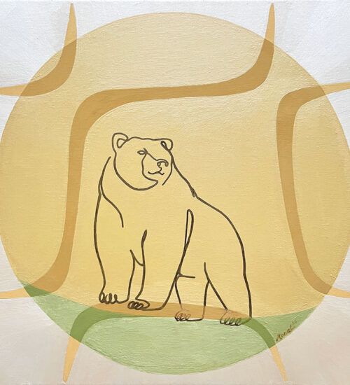 Frequenz Kunst 396 Hz Krafttier Bär von siMONA Ledl