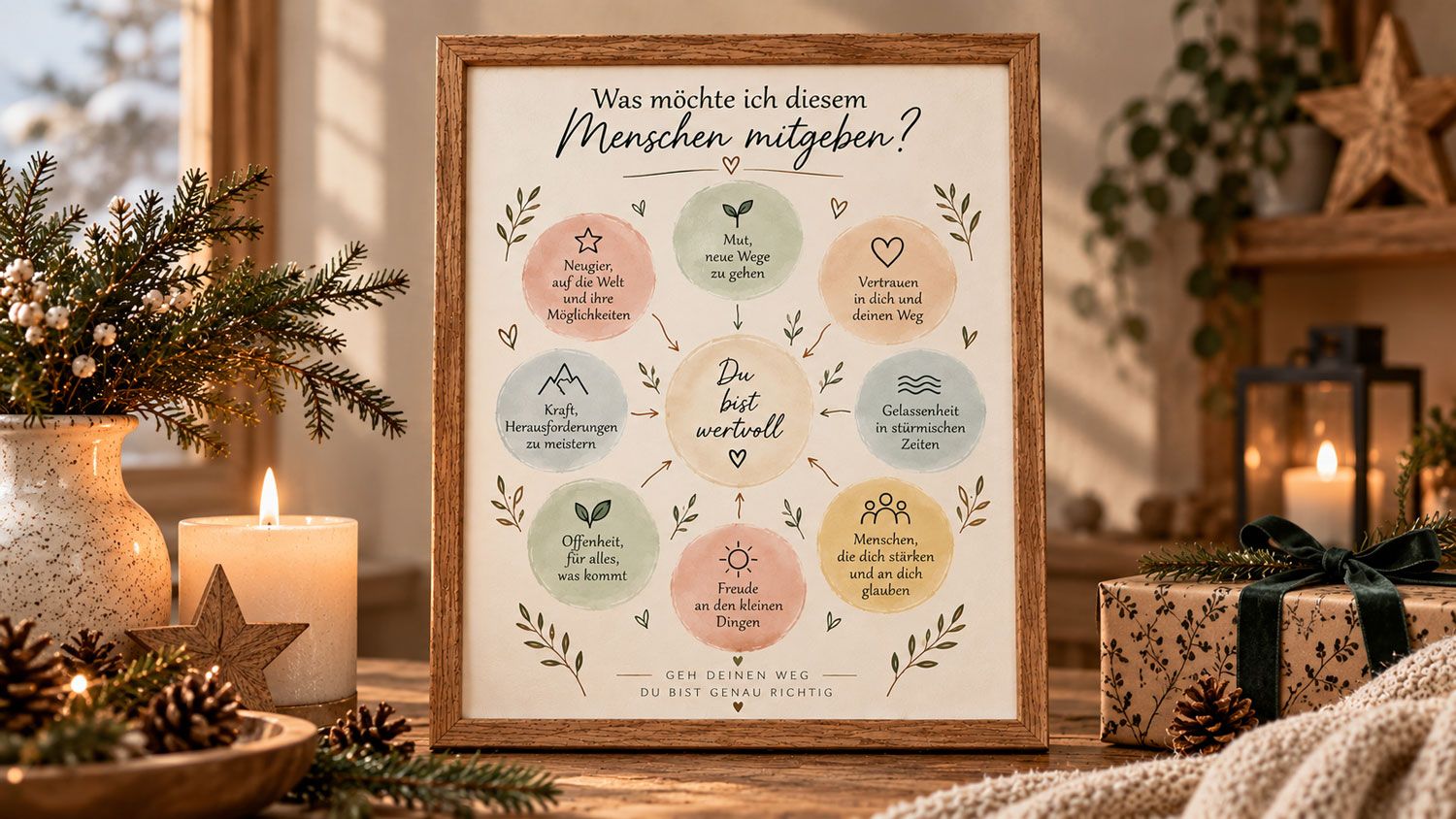 Persönliche Gesschenkideen für Weihnachten mit Kunst von Simona Ledl