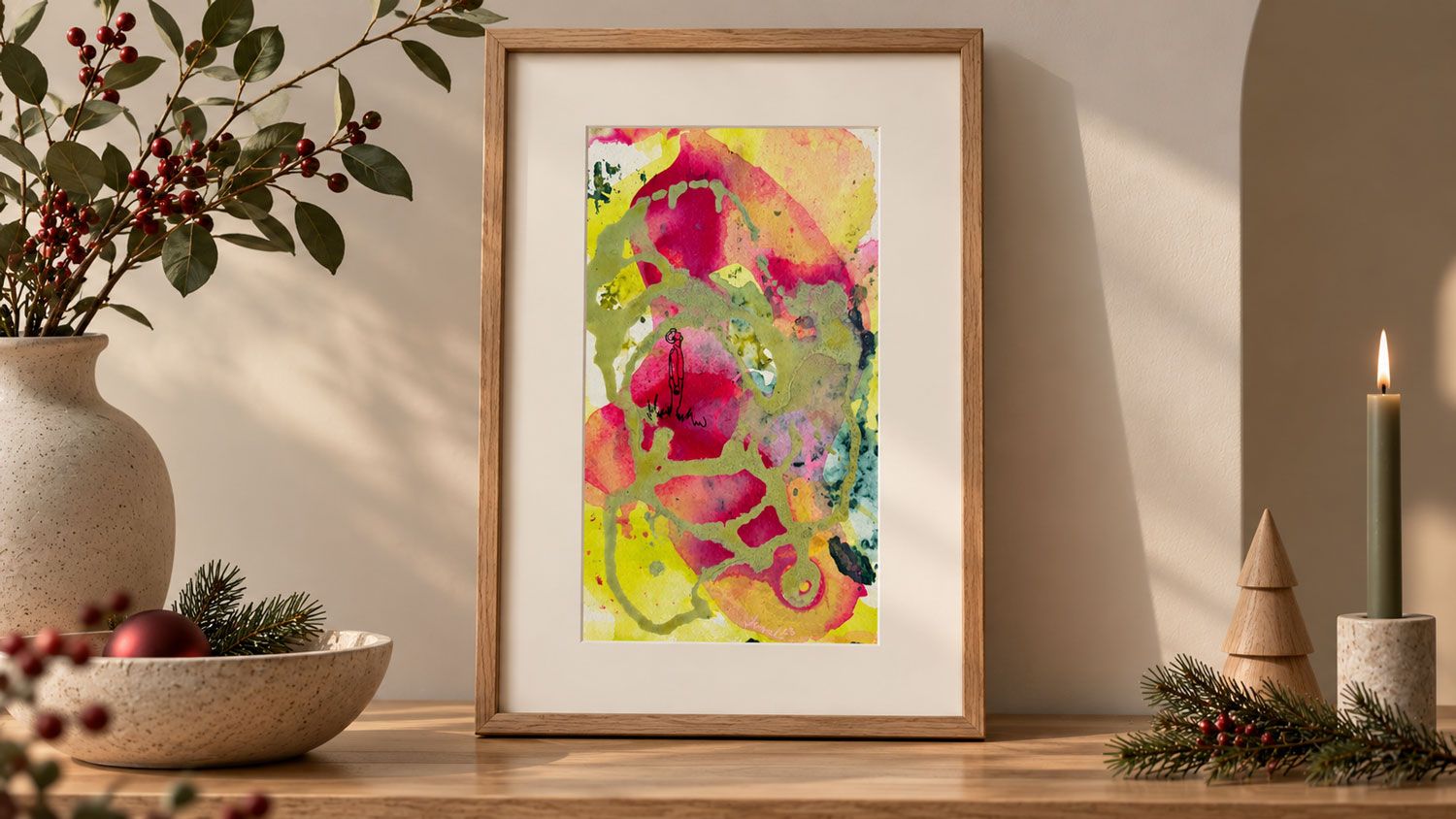 Persönliche Gesschenkideen für Weihnachten mit einem besonderen Kunstdruck von Simona Ledl