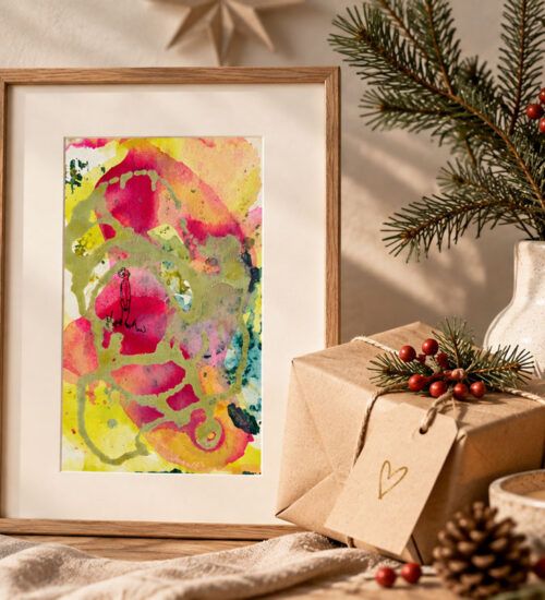 Persönliche Gesschenkideen für Weihnachten mit einem besonderen Kunstdruck von Simona Ledl