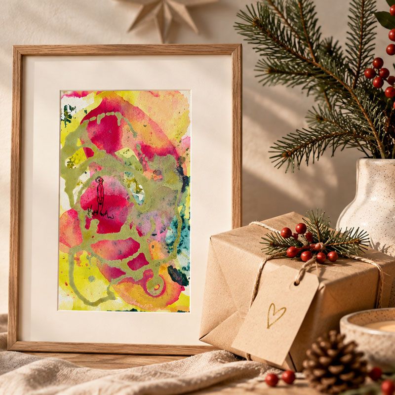 Persönliche Gesschenkideen für Weihnachten mit einem besonderen Kunstdruck von Simona Ledl