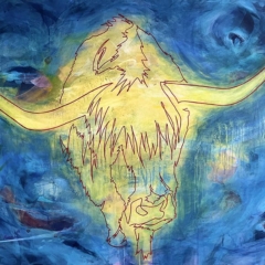 Kunst Krafttier Yak