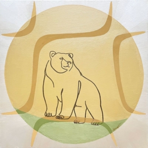 Frequenz Kunst 396 Hz Krafttier Bär von siMONA Ledl
